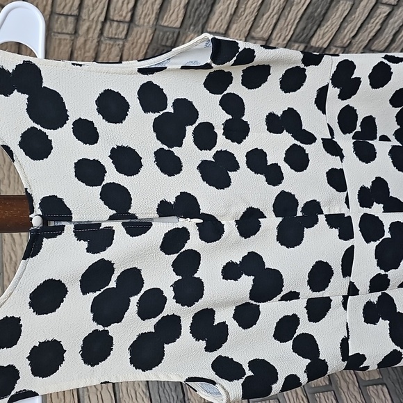 Who What Wear Dress Sz Med Adorable Long Dress Cream And Black New Condition - Picture 6 of 14